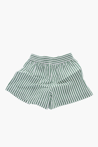 Awning Striped Double Pleat Shorts
