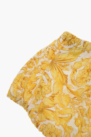 Baroque Motif Shorts and Dress Set