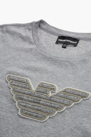 EMPORIO Embossed Logo Crew-Neck T-shirt