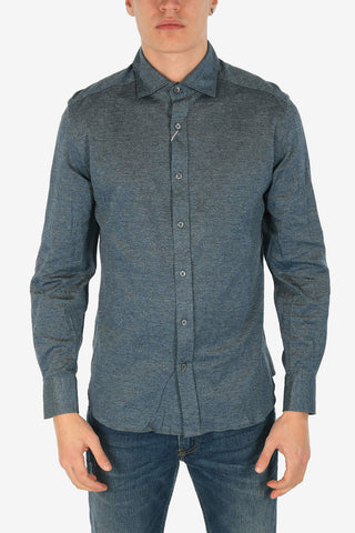ID Herringbone Patterned Flannel Shirt