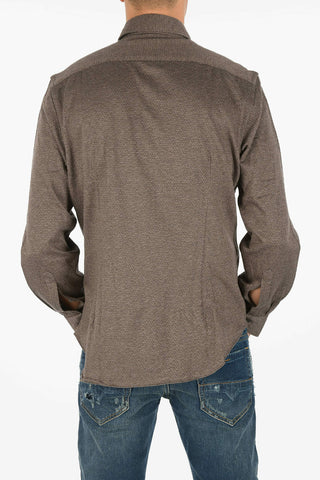 ID Camicia in Flanella di Cotone con Motivo Gingham