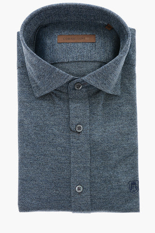 ID Embroidered Emblem Cotton Shirt