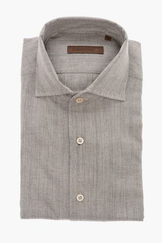 ID Standard Collar Twill Cotton Shirt