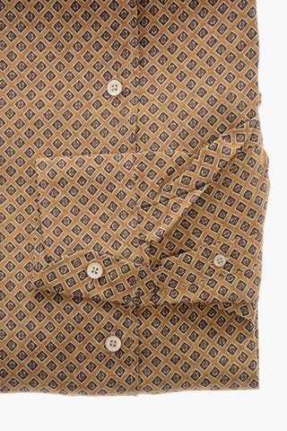 ID Geometric Patterned Silk Shirt