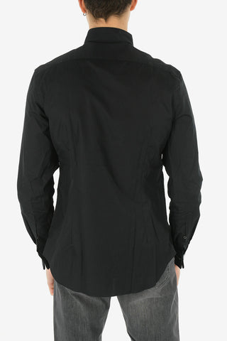 Wing-tip Collar Cotton Shirt