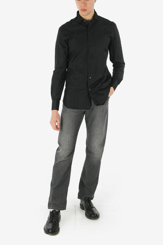 Wing-tip Collar Cotton Shirt