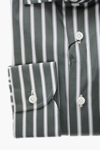 Camicia in Cotone con Motivo a Righe Awning