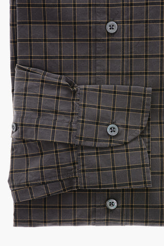 Camicia Button-down in Cotone con Motivo a Quadri