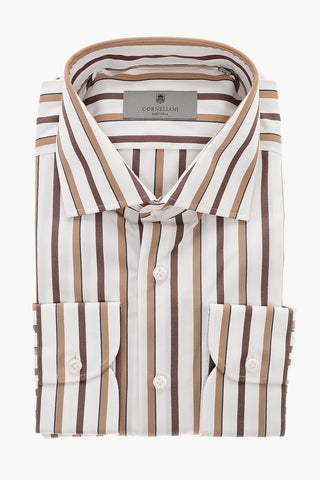 Camicia in Cotone con Motivo a Righe Balanced