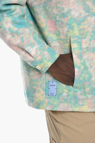 UNISEX MCQ NO.9 Cappotto Multicolor in Misto Lana con Colletto