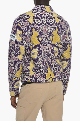 Reversible Teddy Bomber jacket with Floral Pattern