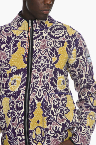 Reversible Teddy Bomber jacket with Floral Pattern