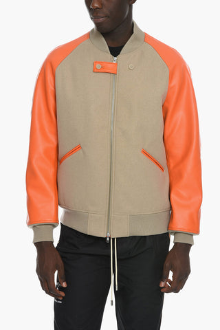 Bomber CLASSIC VARISTY con Maniche in Eco-pelle