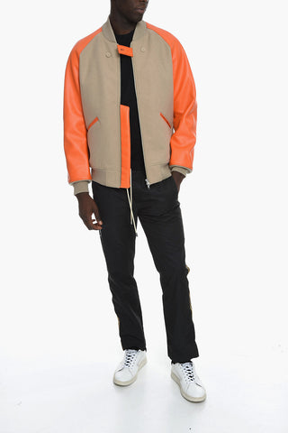 Bomber CLASSIC VARISTY con Maniche in Eco-pelle