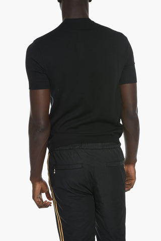 CC COLLECTION Crew Neck Short-sleeved Cotton Sweater