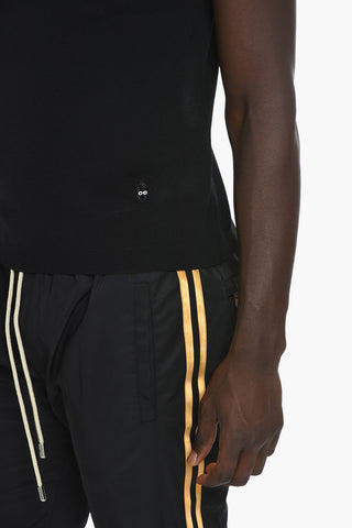 CC COLLECTION Crew Neck Short-sleeved Cotton Sweater