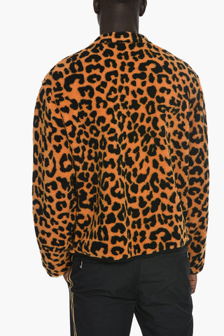 Fleeced Animal Motif Jacket