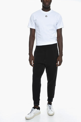 Brushed-cotton Low-crotch Joggers