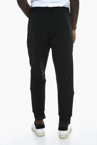 Brushed-cotton Low-crotch Joggers