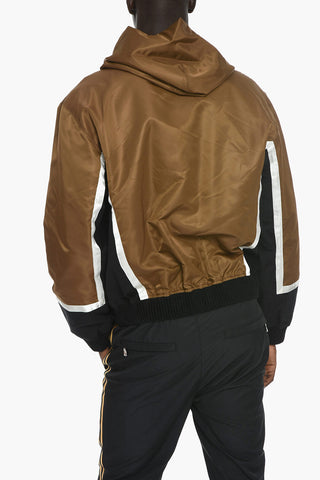 Two Tone Windbreaker Jacket with Hood