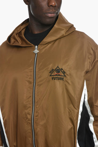 Two Tone Windbreaker Jacket with Hood