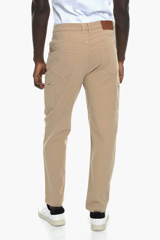 5 Pocket Stretch Cotton Pants with Belt Loops