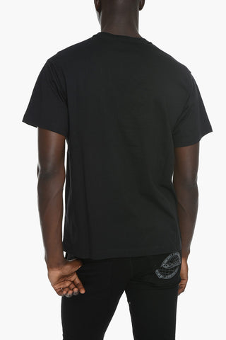 JEANS COUTURE Crewneck T-shirt with Iridescent Print