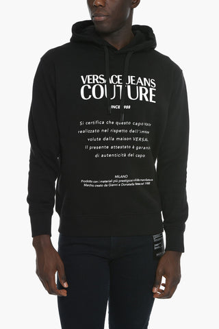 JEANS COUTURE Hoodie Sweatshirt with Contrasting Lettering
