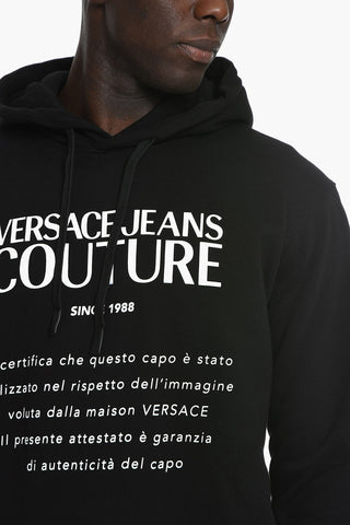 JEANS COUTURE Hoodie Sweatshirt with Contrasting Lettering