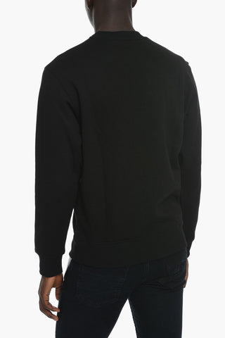 JEANS COUTURE Crewneck Sweatshirt with Lamè Lettering Print