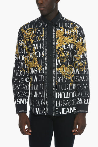 JEANS COUTURE Camicia Logata con Stampa Barocco