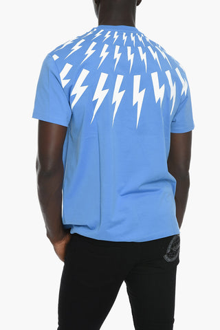 FAIR-ISLE THUNDERBOLT T-shirt with Print