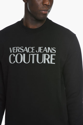 JEANS COUTURE Crewneck Sweatshirt with Contrasting Logo Print