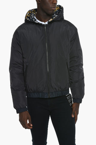 JEANS COUTURE Reversible Puffer Jacket with Monogram Motif