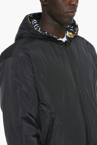 JEANS COUTURE Reversible Puffer Jacket with Monogram Motif