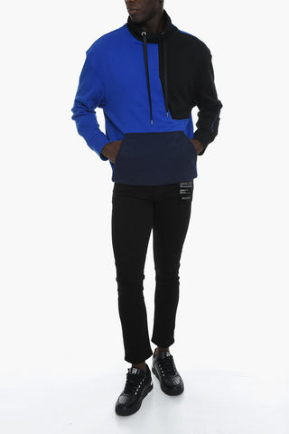 Patchwork Sweatshirt with Dropped Shoulder