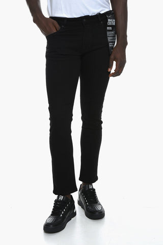 JEANS COUTURE Skinny-fit Denims with Logo Patch 16cm