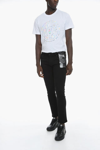 JEANS COUTURE Skinny-fit Denims with Logo Patch 16cm