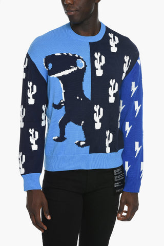 Boxy Jumper with Dino Logo