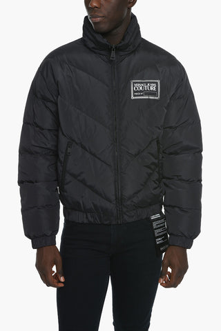 JEANS COUTURE Reversible Puffer Jacket with Logoed Motif
