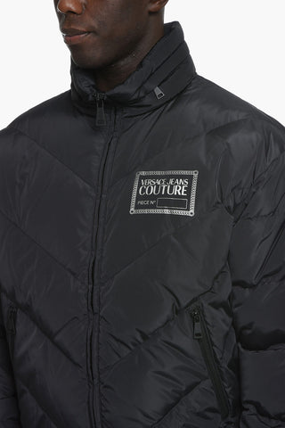 JEANS COUTURE Reversible Puffer Jacket with Logoed Motif