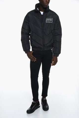 JEANS COUTURE Reversible Puffer Jacket with Logoed Motif