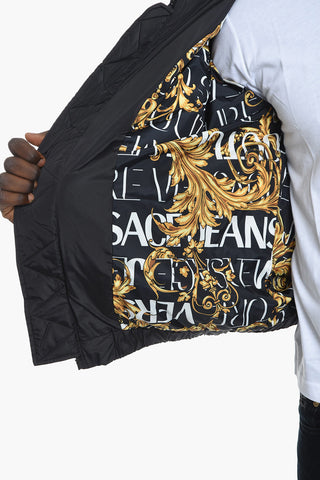 JEANS COUTURE Reversible Puffer Jacket with Logoed Motif