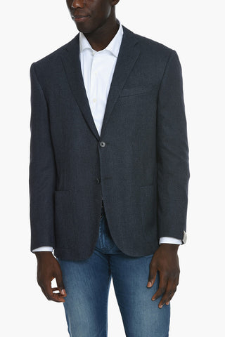 Cashmere-blend ACADEMY SOFT Single-breasted Blazer with Notched Lapel