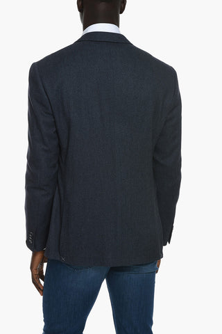 Blazer Monopetto ACADEMY SOFT in Misto Cashmere con Revers Classico