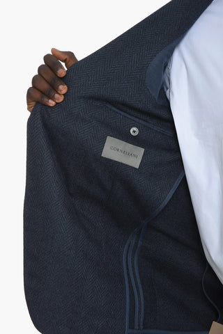 Cashmere-blend ACADEMY SOFT Single-breasted Blazer with Notched Lapel