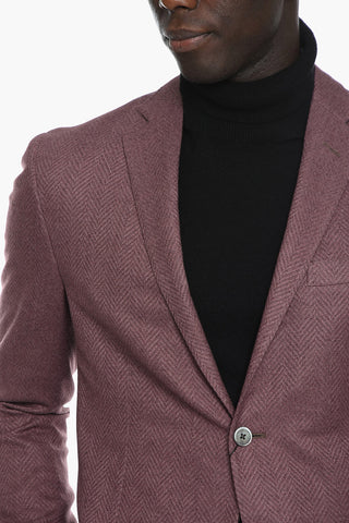 Herringbone ACADEMY SOFT Cashmere Blend Blazer