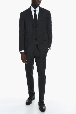 Virgin-wool ACADEMY Single-breasted Suit with Notched Lapel