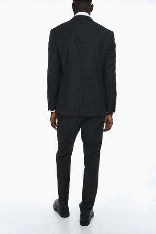 Virgin-wool ACADEMY Single-breasted Suit with Notched Lapel