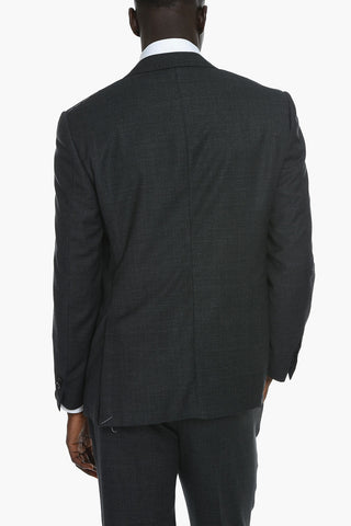 Virgin-wool ACADEMY Single-breasted Suit with Notched Lapel